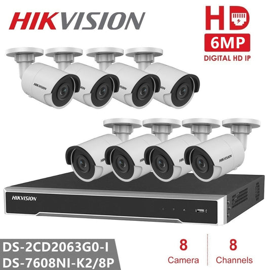 Hikvision Security Camera Kits 6MP IP Camera DS-2CD2063G0-I System-0